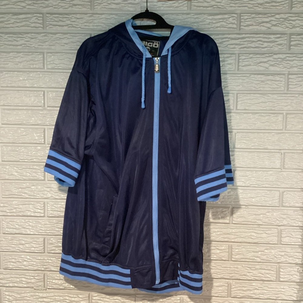 VTG RIGO Hoodie Rare Y2K Full Zip Streetwear Hip Hop Jacket Men’s XL